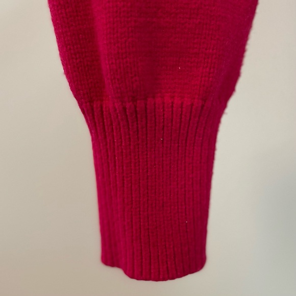 Anthropologie Maeve Hot Pink Crystal Tunic Turtleneck Sweater - Picture 12 of 12